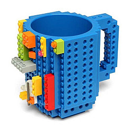 Чашка-конструктор SUNROZ кружка в стилі іграшки 350 мл Синій (SUN3776)