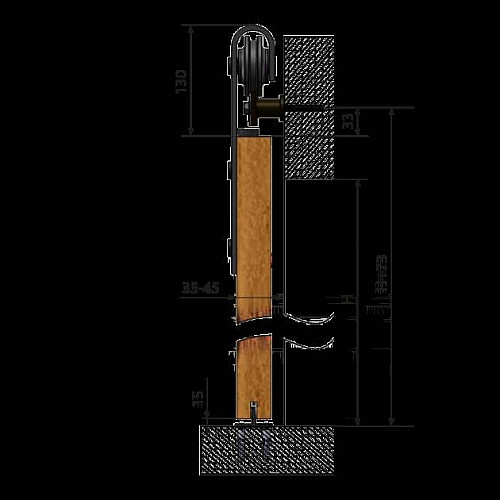 Комплект Раздвижной Системы Valcomp Design Line Temida В Стиле Loft