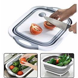 Миска-доска разделочная Chopper Серо-белая (00084)