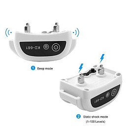 Электронный забор Pet KD-661 для собак с 1-м ошейником Белый (100370)