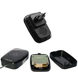 Беспроводной дверной звонок с 2-мя кнопками вызова Cacazi A21 Черный (100369)