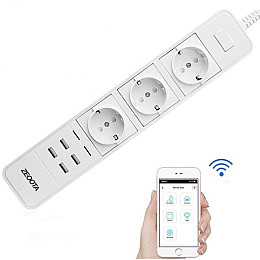 Умная WiFi розетка с дистанционным управлением Zeoota PS022 Белый (100318)