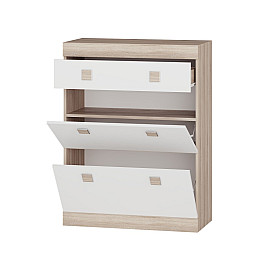 Тумба для взуття Еверест Соната 800 Сонома з білим (Son-34)