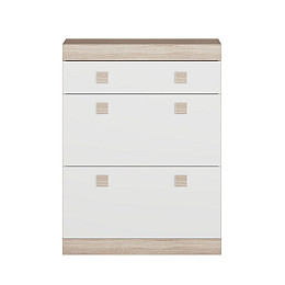 Тумба для взуття Еверест Соната 800 Сонома з білим (Son-34)