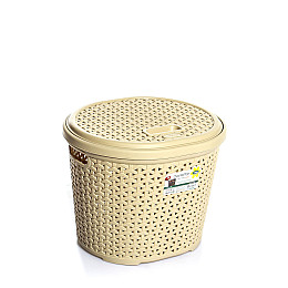 Корзина хозяйственная Hobby 15 л 36 х 31 х 28 см Бежевая (071214-bj)