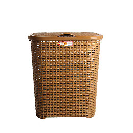 Корзина  для белья Senyayla 55 л 45 х 33 х 54 см Кофейная (4626-kf)