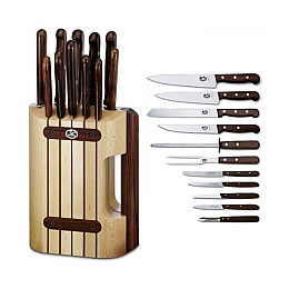 Кухонний набір Victorinox Rosewood Cutlery Block 12 предметів з дерев'яними ручками (5.1150.11)
