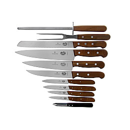 Кухонний набір Victorinox Rosewood Cutlery Block 12 предметів з дерев'яними ручками (5.1150.11)