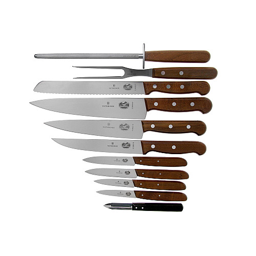 Кухонный набор Victorinox Rosewood Cutlery Block 12 предметов с деревянными ручками (5.1150.11)