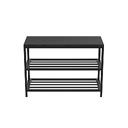 Банкетка універсальна Ferrum-decor Слайм 45x63x26 чорний ДСП Сосна Кембра 16мм (XK00006)