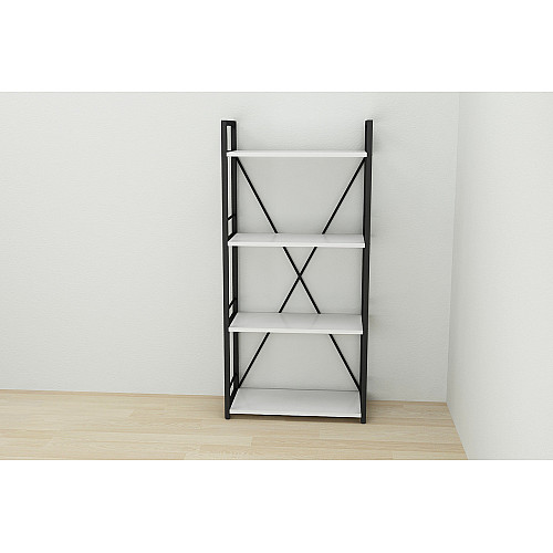 Этажерка Ferrum-decor Конект 120x60x28 см Черный / Белый(XK00199)
