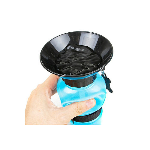 Поїлка для собак Aqua Dog для прогулянок ручна Блакитна (RI0728)