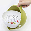 Миска-дуршлаг для ягод MESH STRAINER 2в1 Green (300672GR)