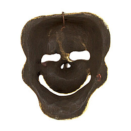 Маска Ручная Работа Непальская Череп 16х13,5х6,5 см Бежевый (25296)