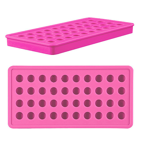Силиконовая форма для льда CUMENSS B-1012 Pink 40 ячеек (3470-13124)