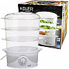 Пароварка электрическая Adler AD-633 9 л 800W White (112360)