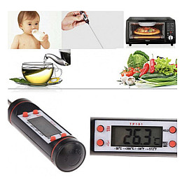 Термометр електронний для кухні та для їжі NicePrice TP101 Чорний (300892)