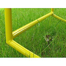 Крісло Шезлонг CRUZO метал Жовтий/Блакитний (kr0001)