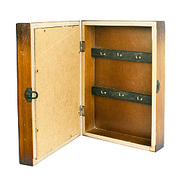 Ключниця Vintage SF Маяк 6 гачків 26х20х7 см Коричневий (24634)