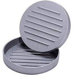 Ручний прес для котлет Kamille 12 см Сірий