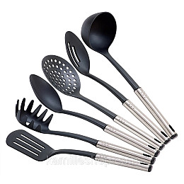 Набір кухонних приналежностей Kamille Albert 7 предметів Чорний