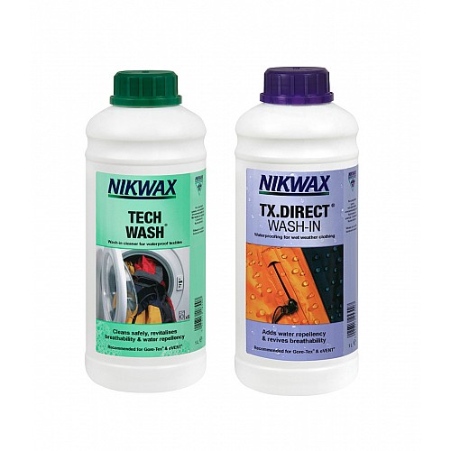 Набір Nikwax Twin Pack Tech Wash 1L + TX Direct 1L (NIK-TWTX1L)