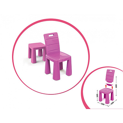 Детский стул-табурет для детей DOLONI TOYS Розовый (R04690P3)