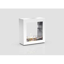 Напольный биокамин в гостиную Gloss Fire Brook-m2 Белый