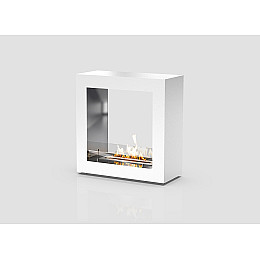 Напольный биокамин в гостиную Gloss Fire Brook-m2 Белый