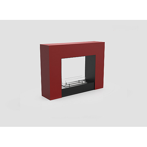 Напольный переносной биокамин в квартире Gloss Fire Edison-m2 Красный
