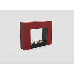 Напольный переносной биокамин в квартире Gloss Fire Edison-m2 Красный