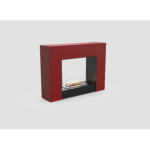 Напольный переносной биокамин в квартире Gloss Fire Edison-m2 Красный
