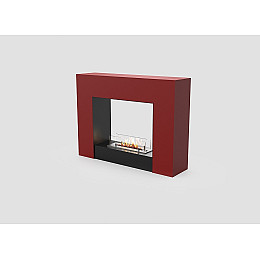 Напольный переносной биокамин в квартире Gloss Fire Edison-m2 Красный