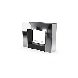 Напольный биокамин в интерьер Gloss Fire Edison-m3 Серебристый