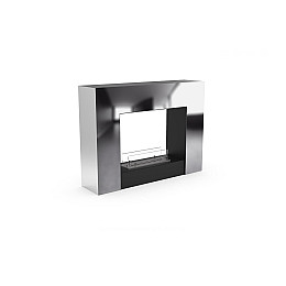 Напольный биокамин в интерьер Gloss Fire Edison-m3 Серебристый