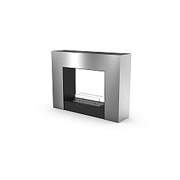 Напольный биокамин в интерьер Gloss Fire Edison-m4 Серебристый