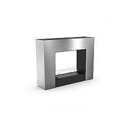 Напольный биокамин в интерьер Gloss Fire Edison-m4 Серебристый
