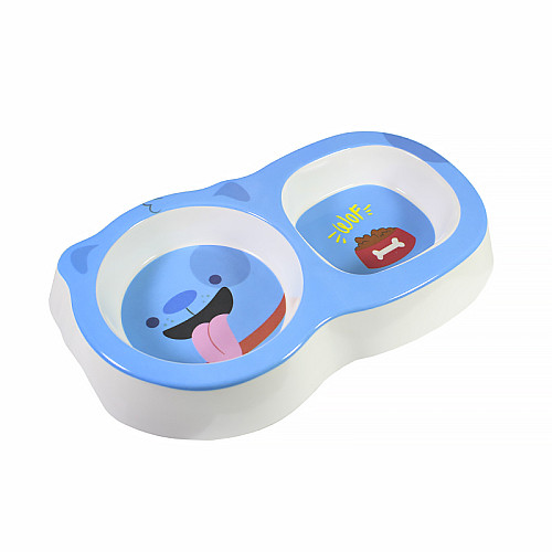 Миска для котов и собак двойная Taotaopets 115506 Синий (6281-21409)