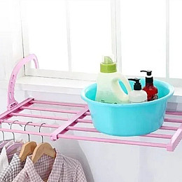 Сушилка навесная для белья Stenson TL00161 38-55 см Розовая