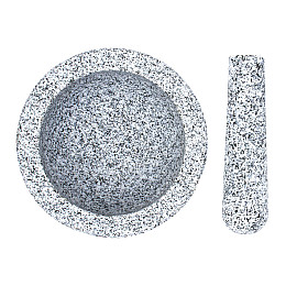 Ступка з маточкою Граніт 11х20 см Сірий (23444)