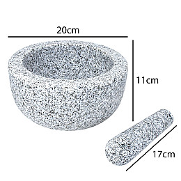 Ступка з маточкою Граніт 11х20 см Сірий (23444)