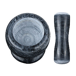 Ступка з маточкою Чорний мармур 10,7х10,7 Чорний (10280)