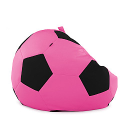 Кресло мешок Мяч Оксфорд 100см Студия Комфорта размер Стандарт Розовый + Черный