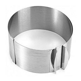 Универсальная раздвижная форма-кольцо для выпечки Stenson Серебристый