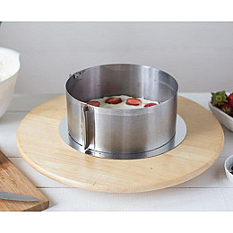 Универсальная раздвижная форма-кольцо для выпечки Stenson Серебристый