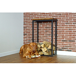 Дровница из металла GoodsMetall в стиле Лофт 800х500х300 ДК9