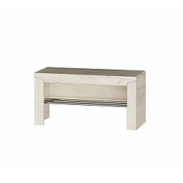 Тумба для обуви Либерти Эверест Дуб Крафт Белый