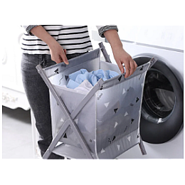 Корзина для белья Laundry Storage Basket Серая