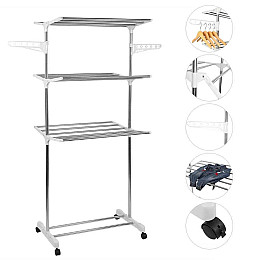 Складная сушилка для белья Garment Rack With Wheels