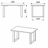 Стіл журнальний Лофт-1 Компаніт Бук (80х50х42,8 см)